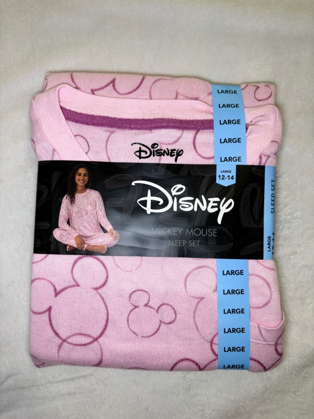 Disney Pink Mickey Mouse Women's Pajama Sleep Set